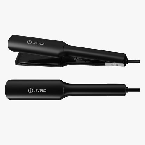 LEV PRO Titanium Platinum Black Hair Straightener - 1.75 inches