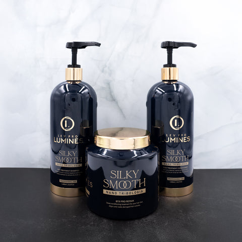 LUMINES BTX-PRO REPAIR + LUMINES PRE-TREATMENT SHAMPOO 1L + LUMINES POS-TREATMENT CONDITIONER 1LLUMINES BTX-PRO REPAIR + LUMINES PRE-TREATMENT SHAMPOO 1L + LUMINES POS-TREATMENT CONDITIONER 1L